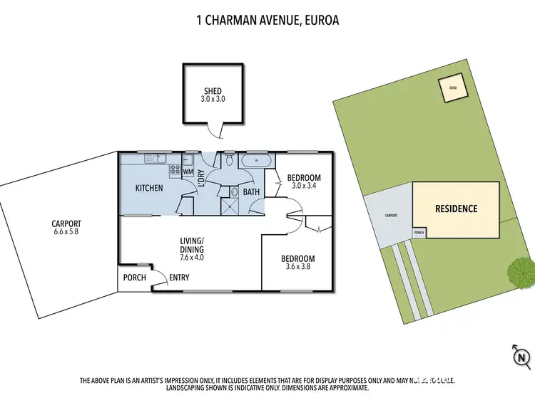Floorplan of Homely house listing, 1 Charman Avenue, Euroa VIC 3666