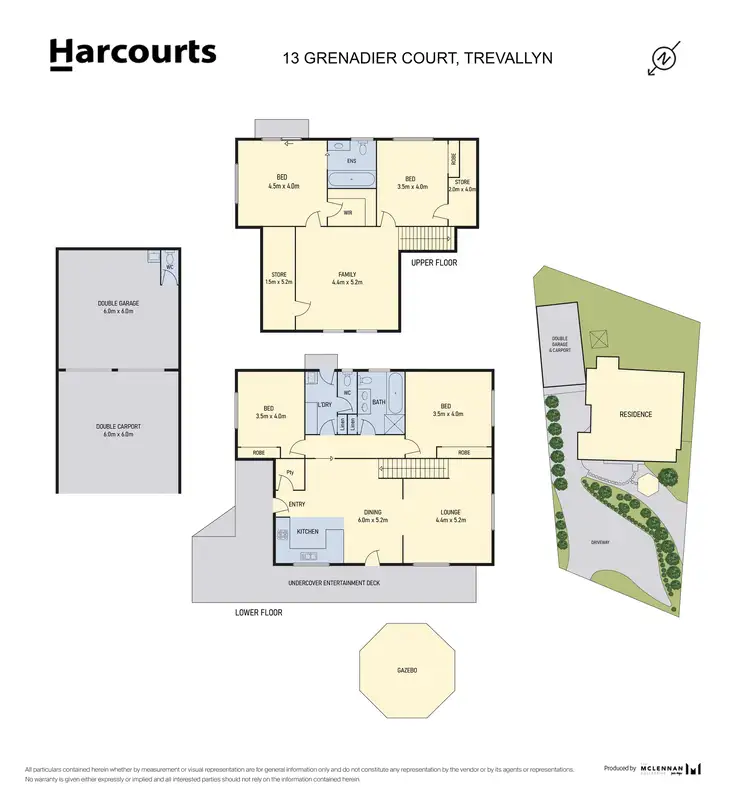 Floorplan of Homely house listing, 13 Grenadier Court, Trevallyn TAS 7250