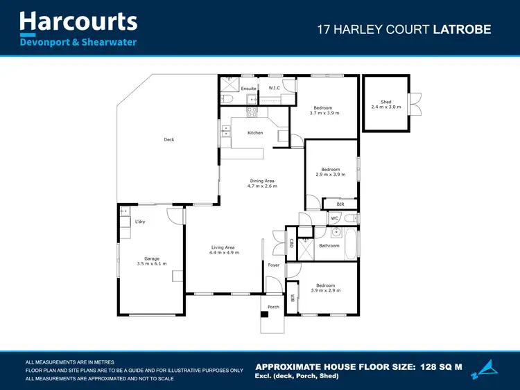 Floorplan of Homely house listing, 17 Harley Court, Latrobe TAS 7307