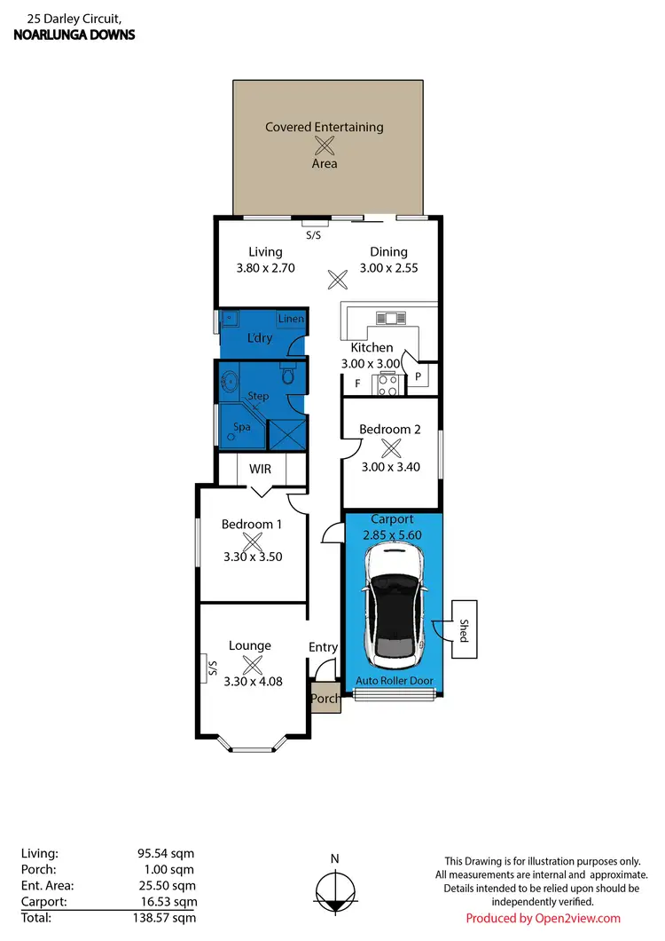 Floorplan of Homely house listing, 25 Darley Circuit, Noarlunga Downs SA 5168