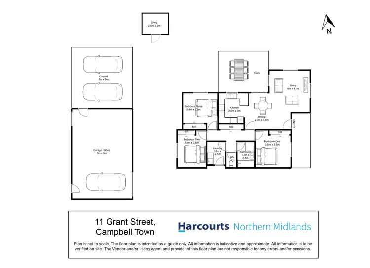 Floorplan of Homely house listing, 11 Grant Street, Campbell Town TAS 7210