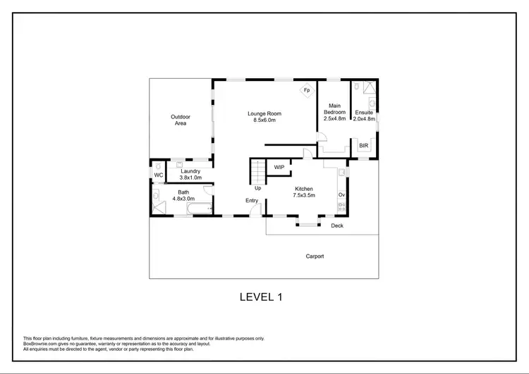 Floorplan of Homely house listing, 975 Glenelg Highway, Casterton VIC 3311