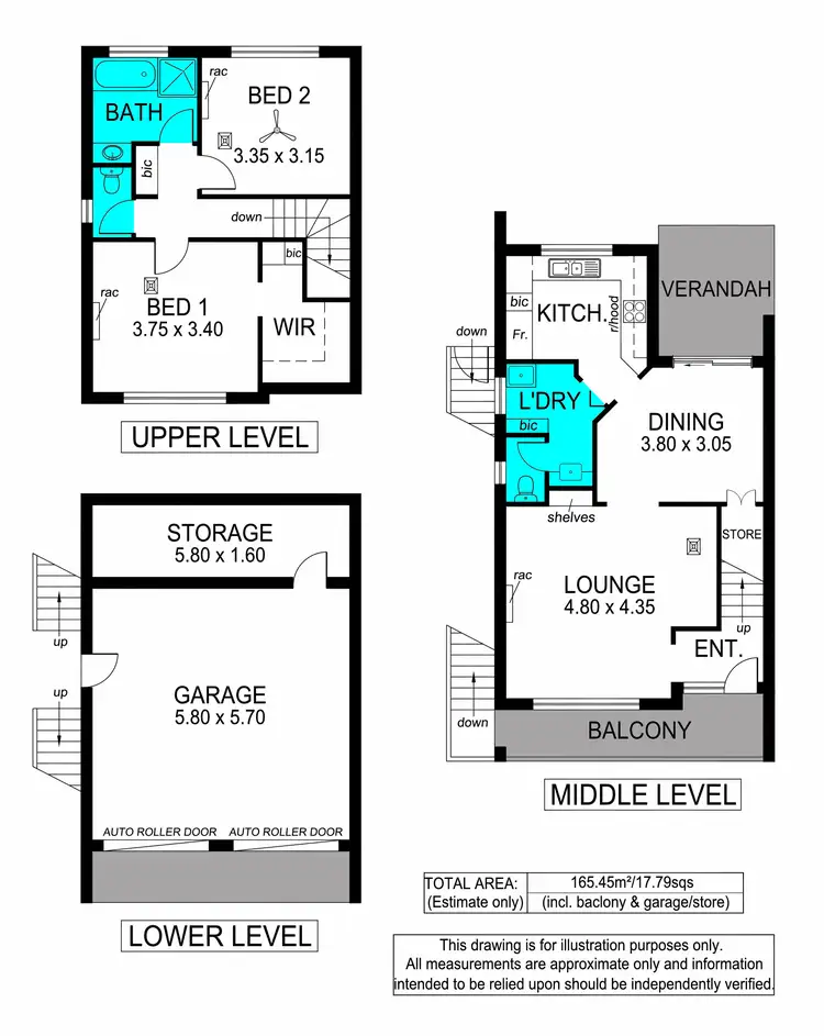 Floorplan of Homely house listing, 1/449 Military Road, Grange SA 5022