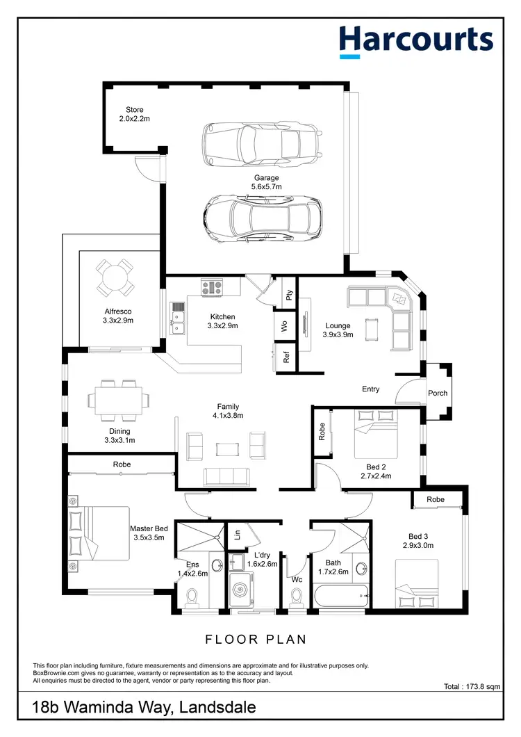 Floorplan of Homely house listing, 18B Waminda Way, Landsdale WA 6065