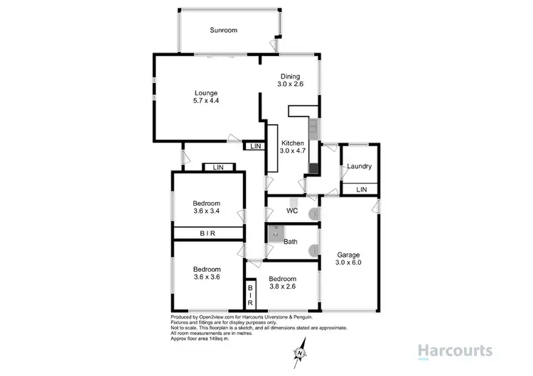 Floorplan of Homely house listing, 16 Highfield Crescent, West Ulverstone TAS 7315