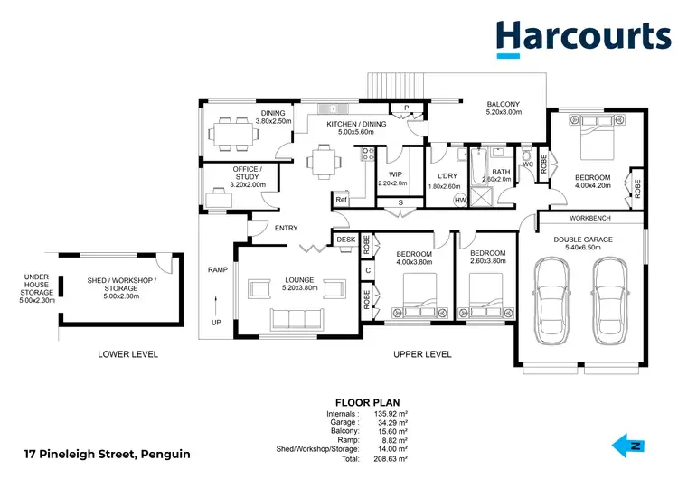 Floorplan of Homely house listing, 17 Pineleigh Street, Penguin TAS 7316