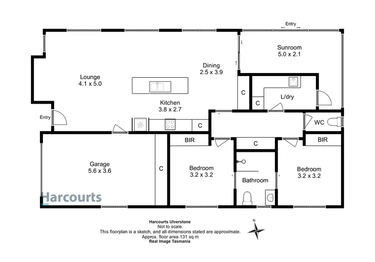 Floorplan of Homely unit listing, 1/66 Trevor Street, Ulverstone TAS 7315