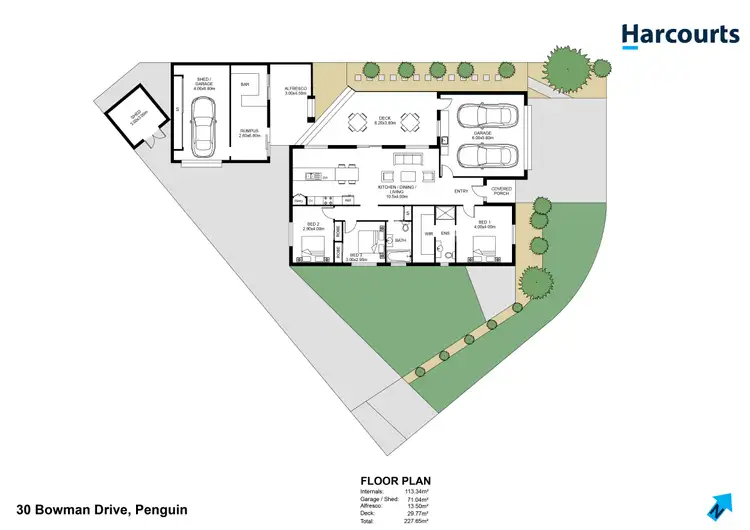Floorplan of Homely house listing, 30 Bowman Drive, Penguin TAS 7316