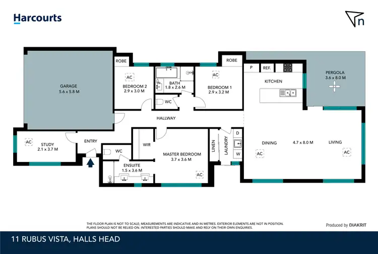 Floorplan of Homely house listing, 11 Rubus Vista, Halls Head WA 6210