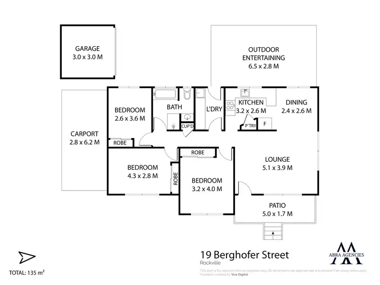 Floorplan of Homely house listing, 19 Berghofer Street, Rockville QLD 4350