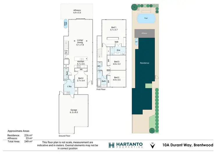 Floorplan of Homely house listing, 10A Durant Way, Brentwood WA 6153