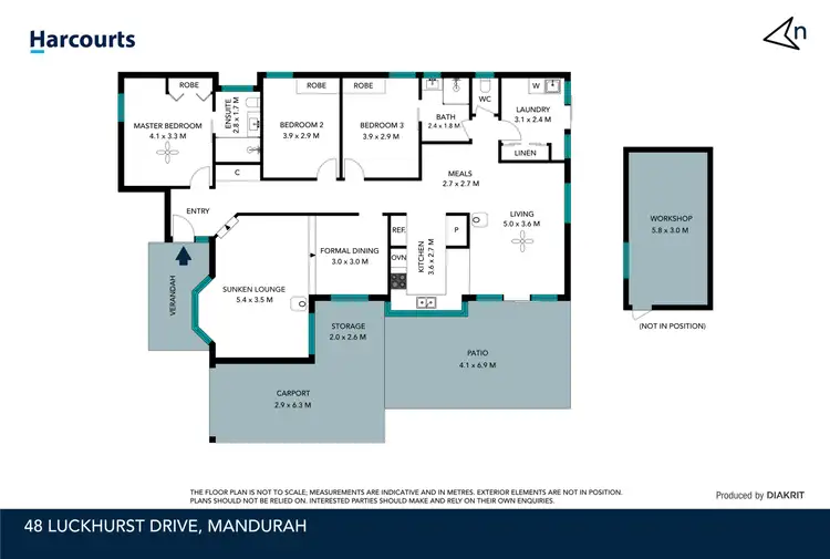 Floorplan of Homely house listing, 48 Luckhurst Drive, Mandurah WA 6210