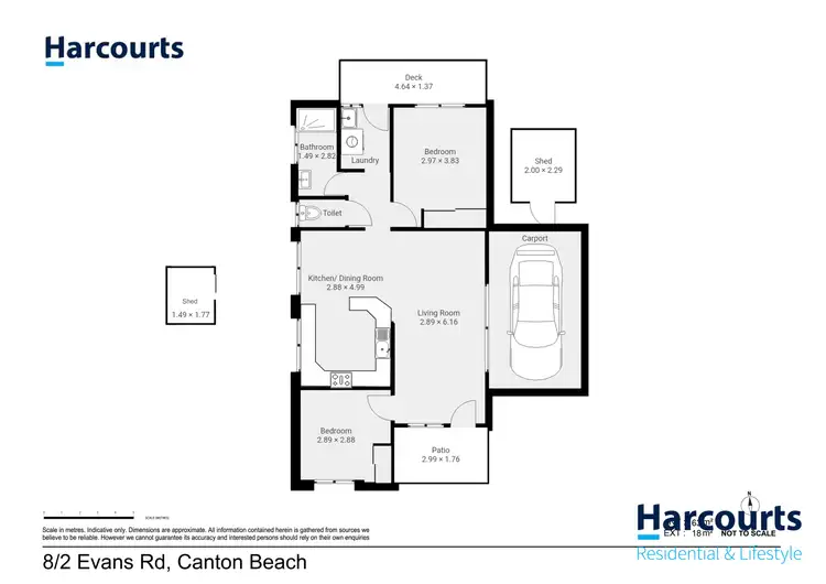 Floorplan of Homely retirement listing, Unit 8/2 Evans Road, Canton Beach NSW 2263