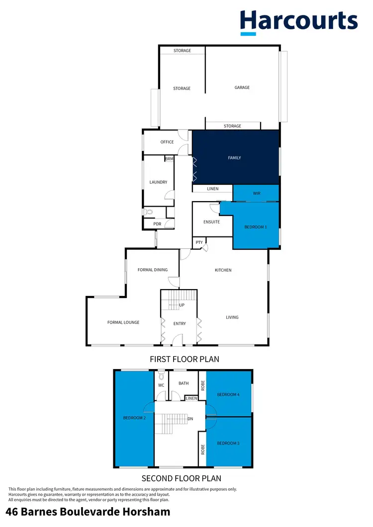 Floorplan of Homely house listing, 46 Barnes Boulevarde, Horsham VIC 3400