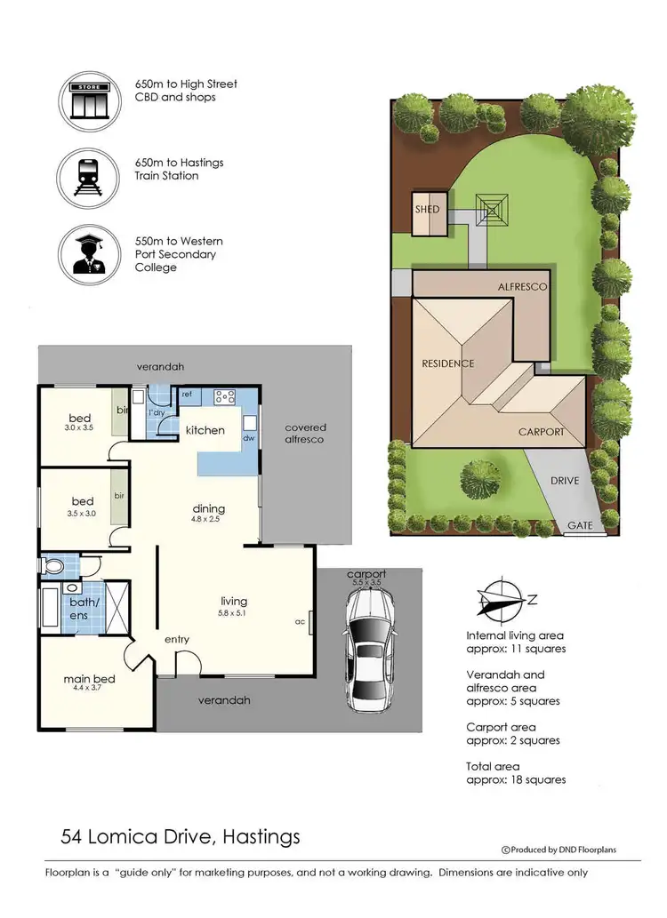 Floorplan of Homely house listing, 54 Lomica Drive, Hastings VIC 3915
