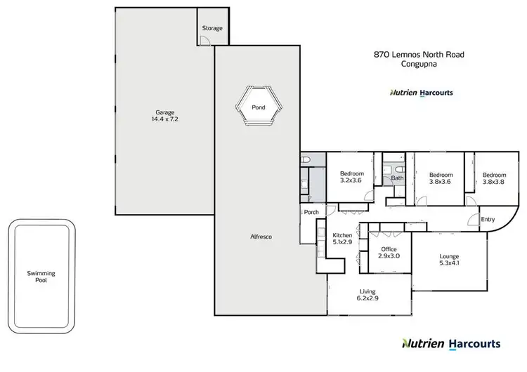 Floorplan of Homely rural property listing, 760 Lemnos North Road, Congupna VIC 3633
