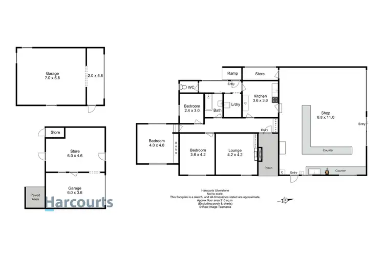 Floorplan of Homely house listing, 48 Eastland Drive, Ulverstone TAS 7315