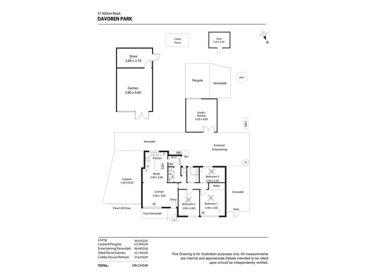 Floorplan of Homely house listing, 37 Ashton Road, Davoren Park SA 5113