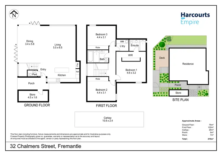 Floorplan of Homely house listing, 32 Chalmers Street, Fremantle WA 6160