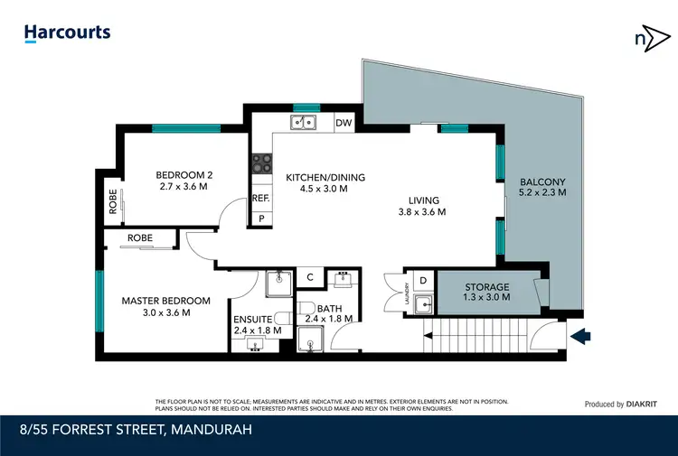 Floorplan of Homely house listing, 8/55 Forrest Street, Mandurah WA 6210