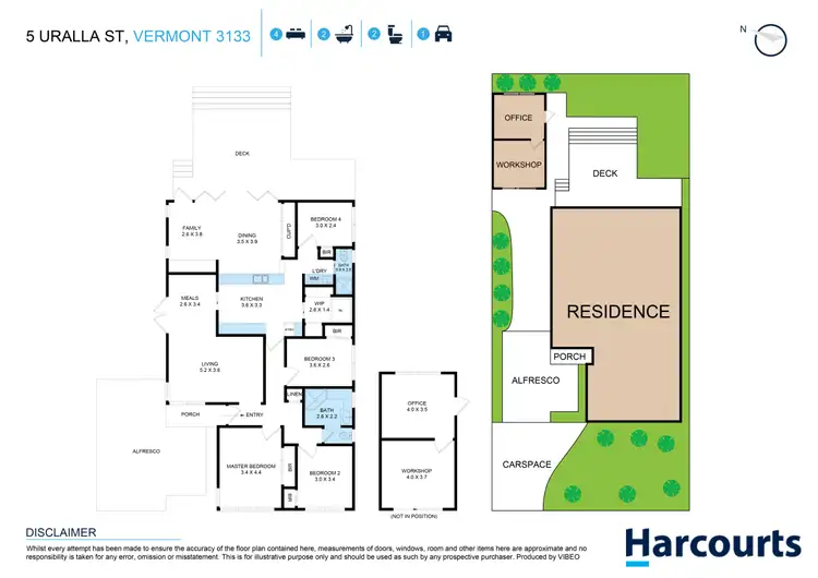 Floorplan of Homely house listing, 5 Uralla Street, Vermont VIC 3133