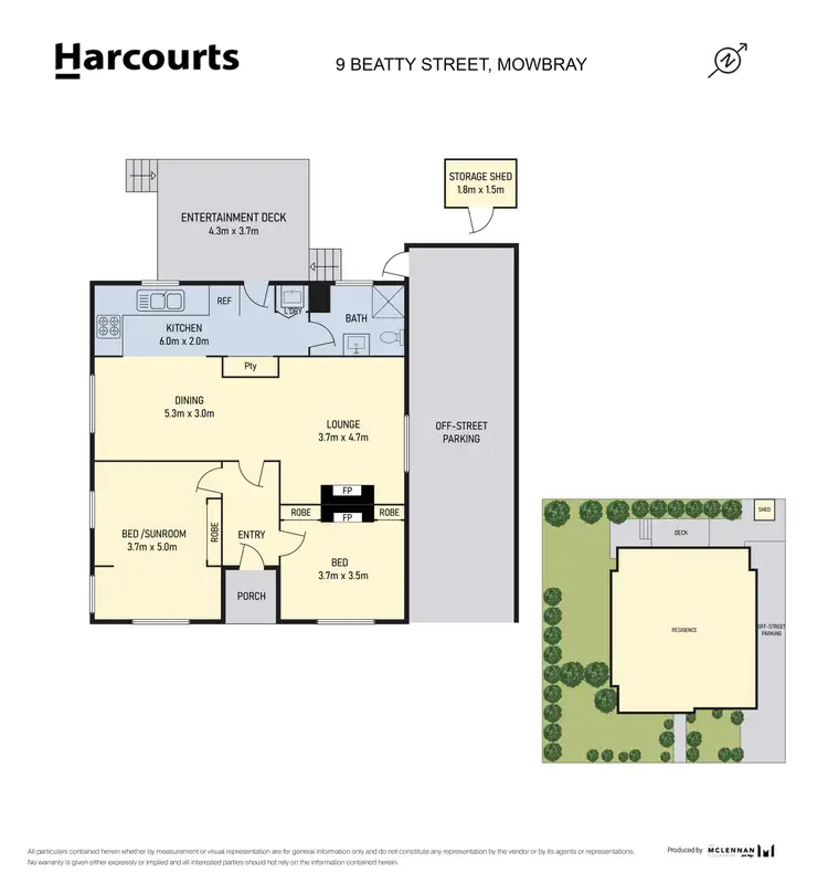 Floorplan of Homely house listing, 9 Beatty Street, Mowbray TAS 7248