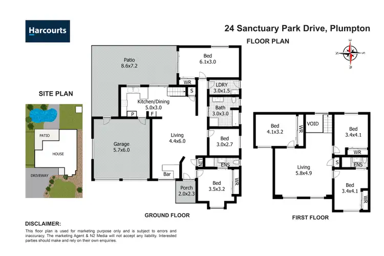 Floorplan of Homely house listing, 24 Sanctuary Park Drive, Plumpton NSW 2761
