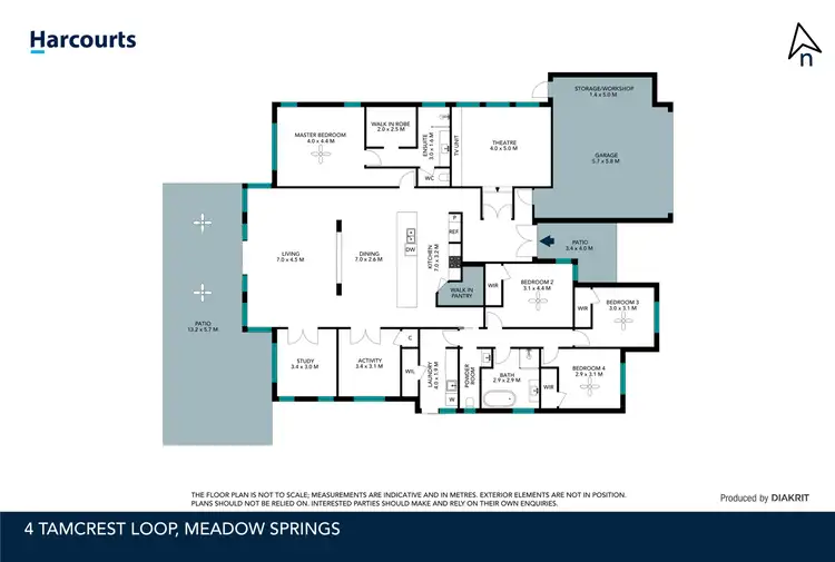 Floorplan of Homely house listing, 4 Tamcrest Loop, Meadow Springs WA 6210