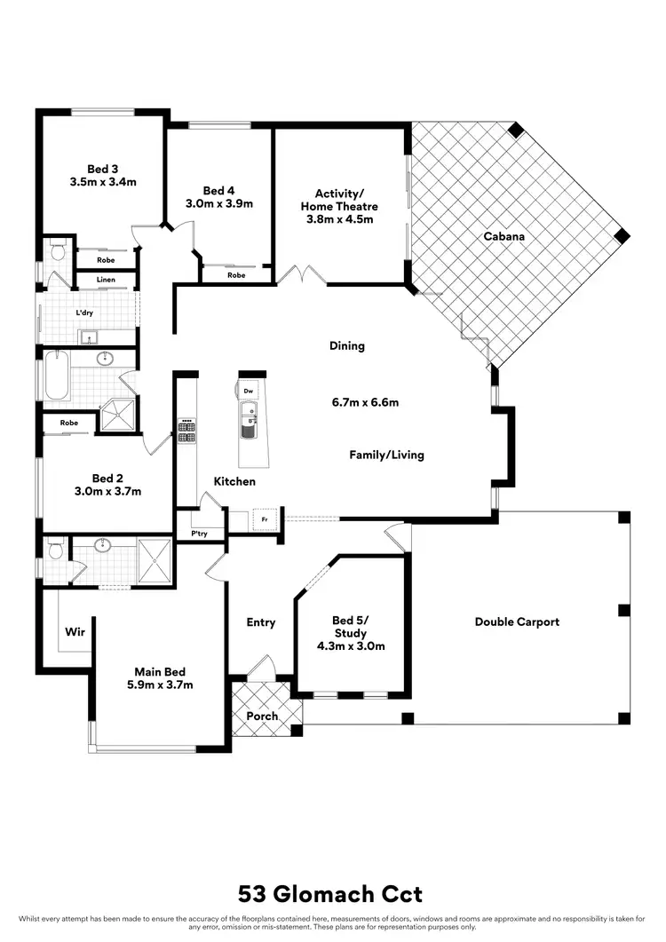 Floorplan of Homely house listing, 53 Glomach Circuit, Kinross WA 6028