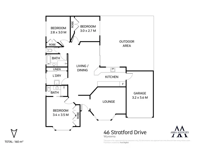 Floorplan of Homely house listing, 46 Stratford Drive, Wyreema QLD 4352