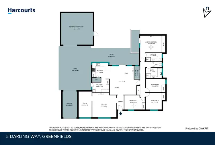 Floorplan of Homely house listing, 5 Darling Way, Greenfields WA 6210
