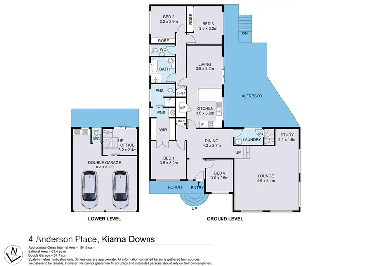 Floorplan of Homely house listing, 4 Anderson Place, Kiama Downs NSW 2533