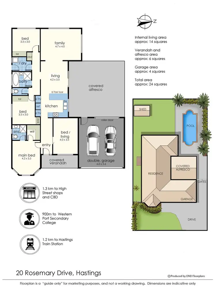 Floorplan of Homely house listing, 20 Rosemary Drive, Hastings VIC 3915