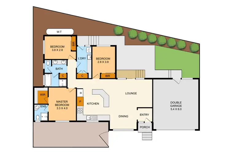 Floorplan of Homely unit listing, 3/87 Albert Avenue, Boronia VIC 3155
