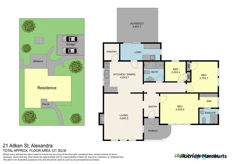 Floorplan of Homely house listing, 21 Aitken Street, Alexandra VIC 3714