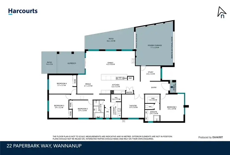 Floorplan of Homely house listing, 22 Paperbark Way, Wannanup WA 6210