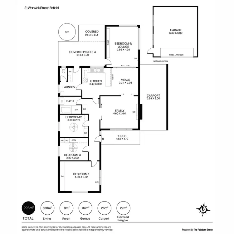 Floorplan of Homely house listing, 21 Warwick Street, Enfield SA 5085