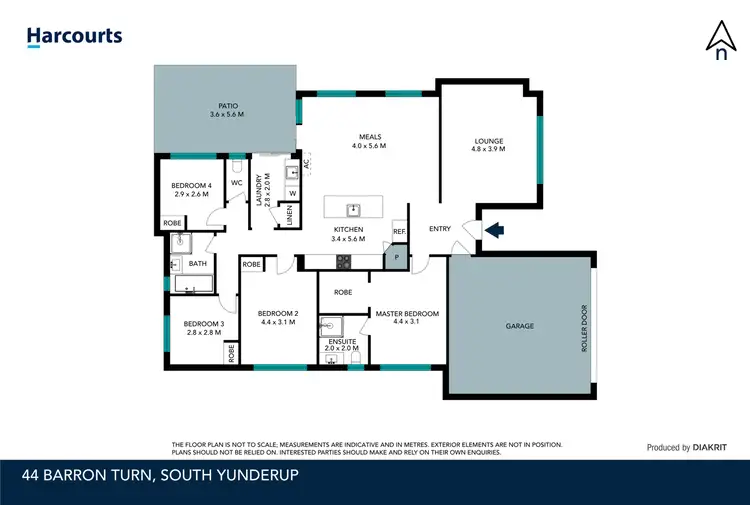 Floorplan of Homely house listing, 44 Barron Turn, South Yunderup WA 6208