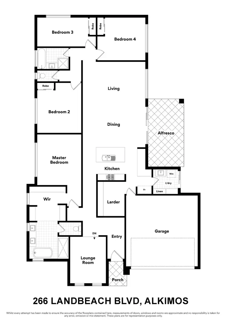 Floorplan of Homely house listing, 266 Landbeach Boulevard, Alkimos WA 6038