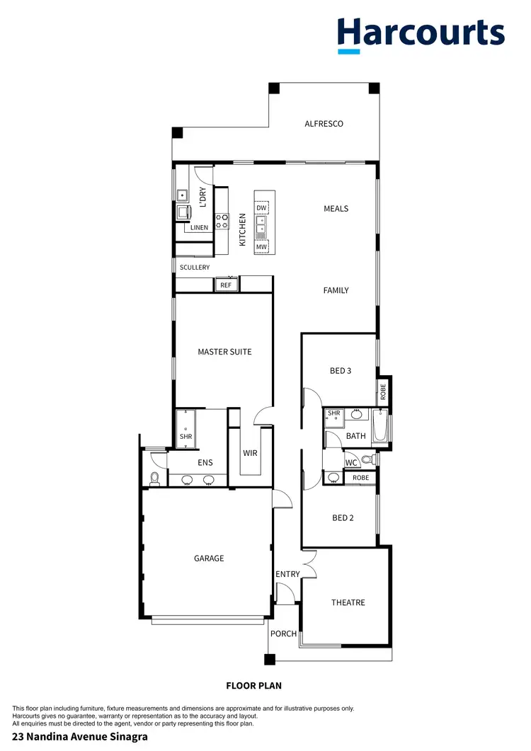 Floorplan of Homely house listing, 23 Nandina Avenue, Sinagra WA 6065
