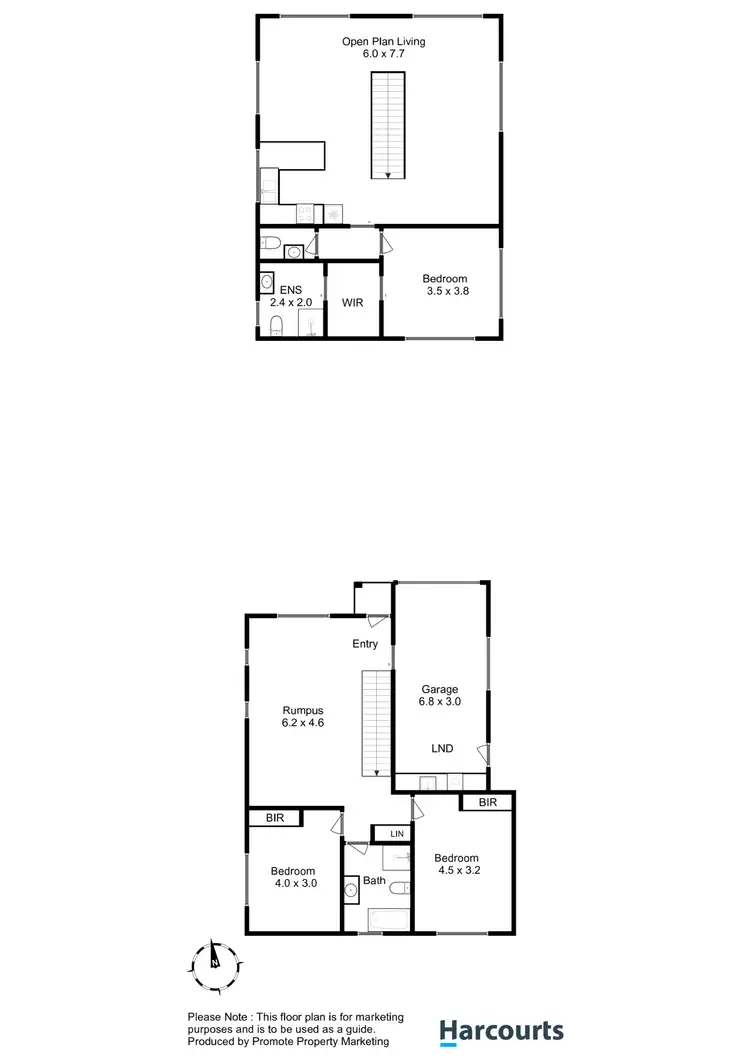 Floorplan of Homely townhouse listing, 7/6 Pauls Road, Lindisfarne TAS 7015