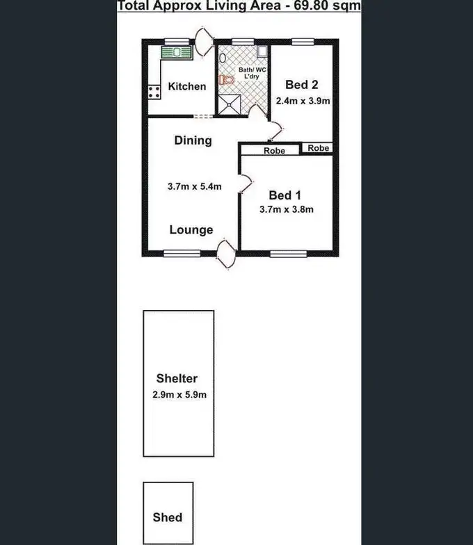 Floorplan of Homely unit listing, 31/4 Para Road, Evanston SA 5116