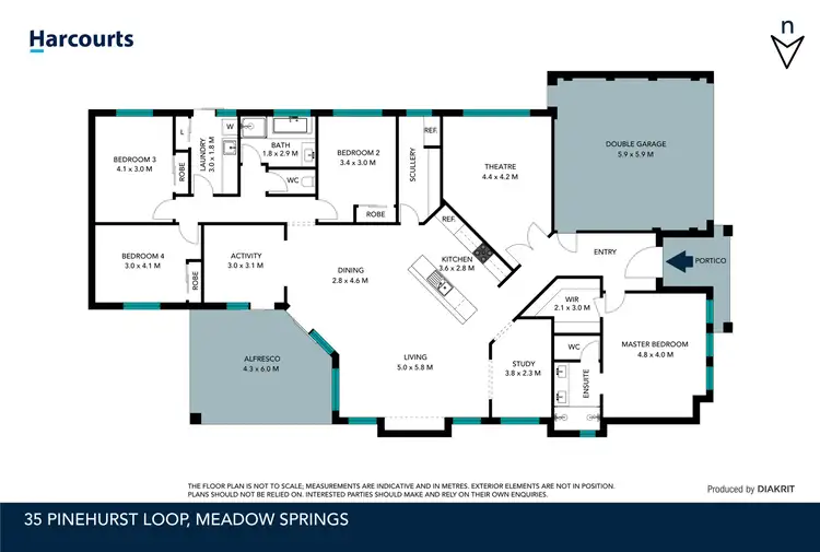 Floorplan of Homely house listing, 35 Pinehurst Loop, Meadow Springs WA 6210
