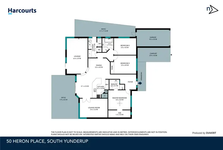 Floorplan of Homely house listing, 50 Heron Place, South Yunderup WA 6208