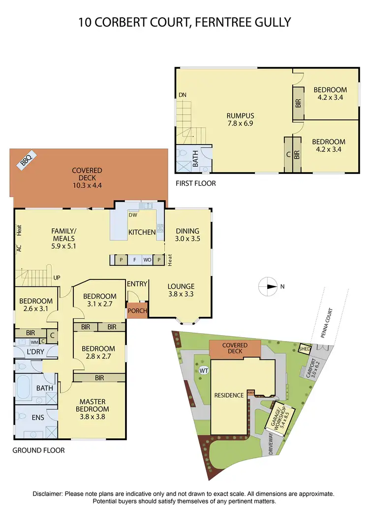 Floorplan of Homely house listing, 10 Corbert Court, Ferntree Gully VIC 3156