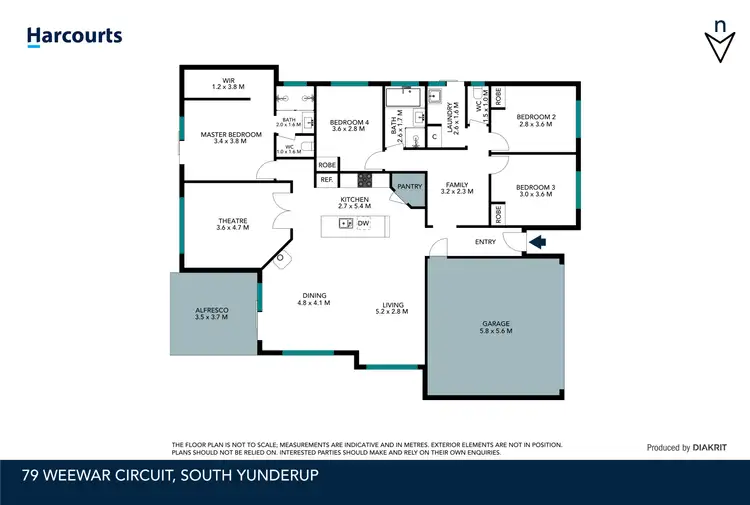 Floorplan of Homely house listing, 79 Weewar Circuit, South Yunderup WA 6208