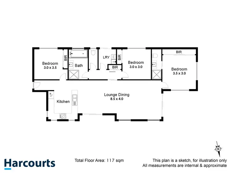 Floorplan of Homely house listing, 44 Midway Point Esplanade, Midway Point TAS 7171