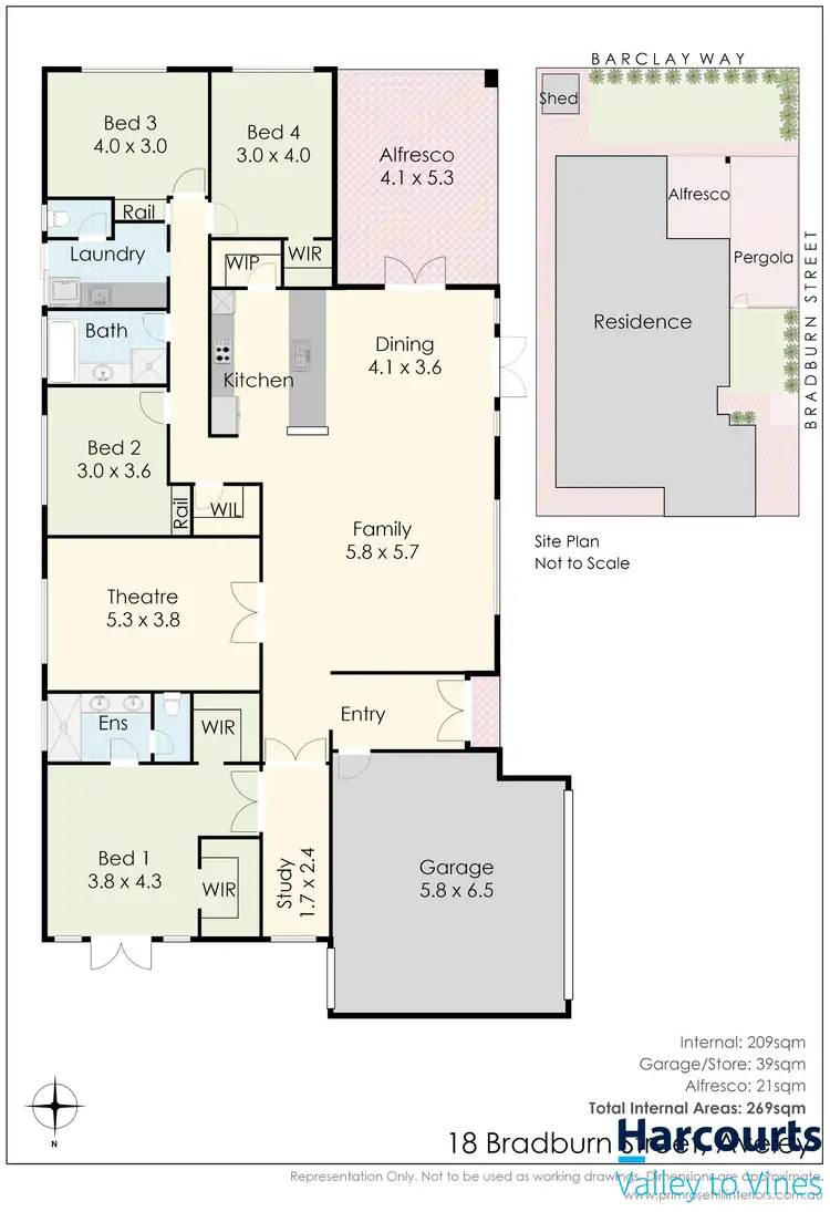 Floorplan of Homely house listing, 18 Bradburn Street, Aveley WA 6069