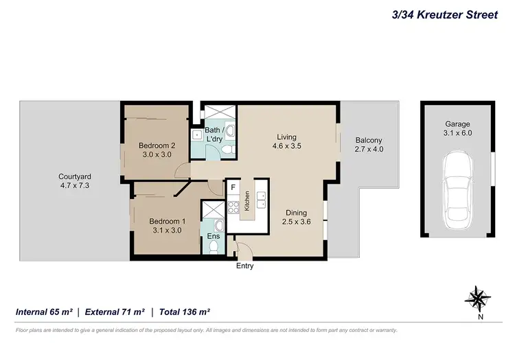 Floorplan of Homely unit listing, 3/34 Kreutzer Street, Nundah QLD 4012
