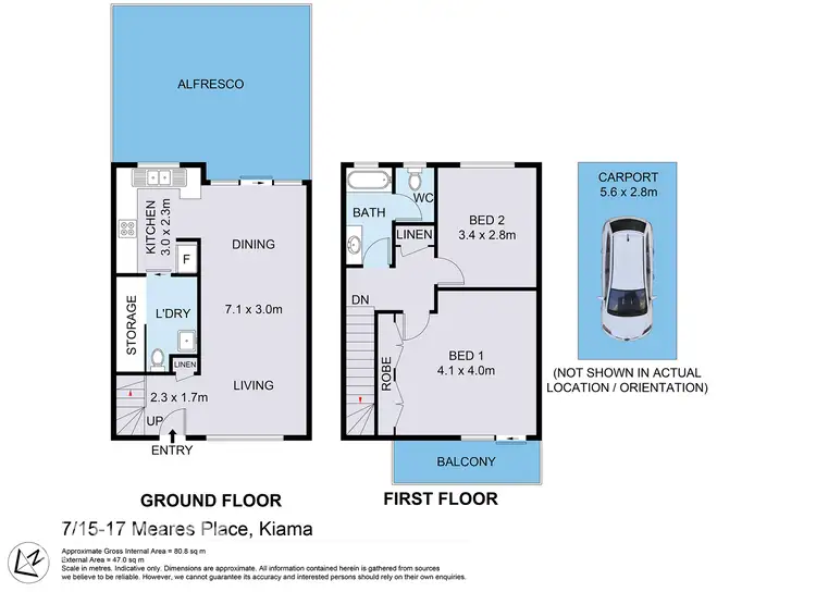 Floorplan of Homely townhouse listing, 7/15-17 Meares Place, Kiama NSW 2533
